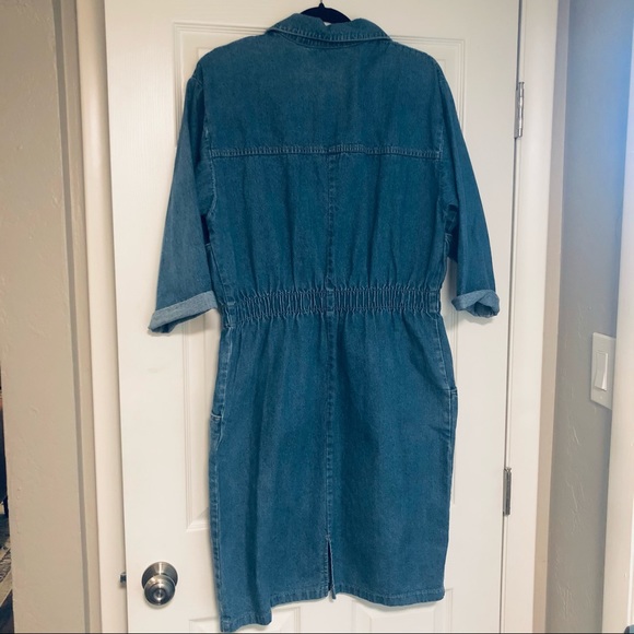 80s Denim Utility Dress - Picture 3 of 7